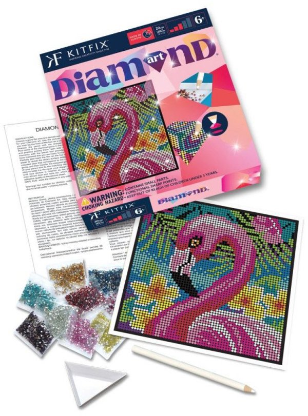 Clarins ΣΕΤ ΚΑΤΑΣΚΕΥΗΣ DIY Diamond Art Flamingo