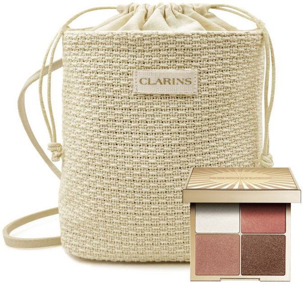 CLARINS ΣΕΤ (ΠΑΛΕΤΑ ΠΡΟΣΩΠΟΥ & ΜΑΤΙΩΝ + ΚΑΛΟΚΑΙΡΙΝΟ ΤΣΑΝΤΑΚΙ)