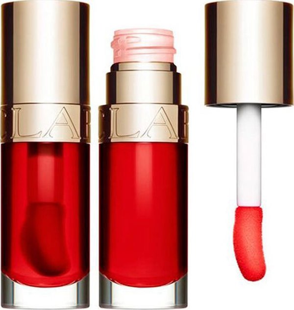 Clarins Lip Comfort Oil - Ενυδατικό Λάδι Χειλιών 08 Strawberry, 7ml
