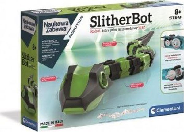 Clementoni Διαδραστικό Ρομπότ SlitherBot, Αρθρωτό Σώμα 50cm, Εκπαιδευτικό Παιχνίδι για Παιδιά 8+ Ετών
