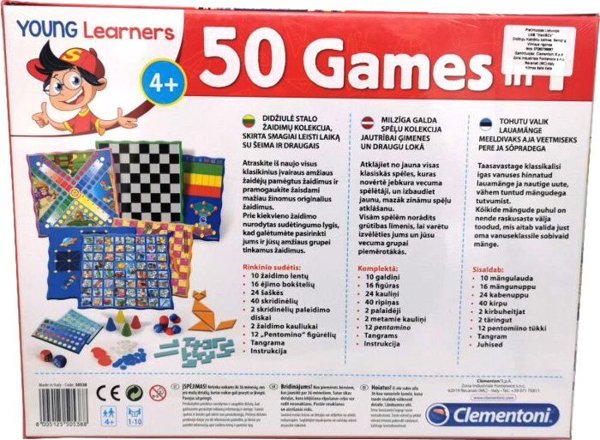 Clementoni 50 GAMES σε 1 (LT/LV/EE) 50538