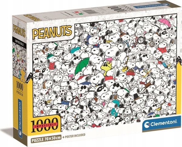 Clementoni Παζλ Compact Impossible Peanuts 1000 κομμάτια