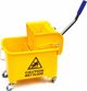 CleanPRO Καρότσι Καθαρισμού 20L με Πρέσα, Μονοκάδο, Ανθεκτικό Πλαστικό, Κίτρινο, 67x27x63cm