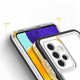 Διαφανής θήκη 3σε1 για Samsung Galaxy A73 ζελατινώδης θήκη με μαύρο πλαίσιο