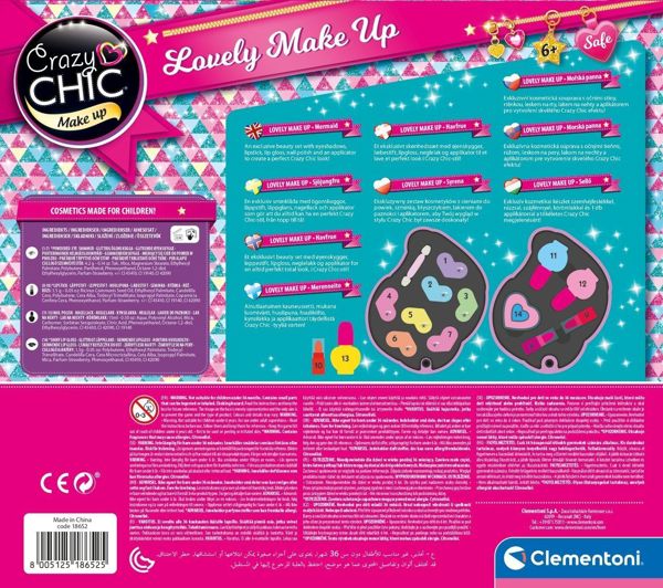 Clementoni Clementoni Crazy chic Καλλυντικά Γοργόνα. Lovely make up Mermaid 18652