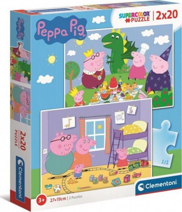 Clementoni Παζλ 2x20τεμ. Peppa Pig (24778)
