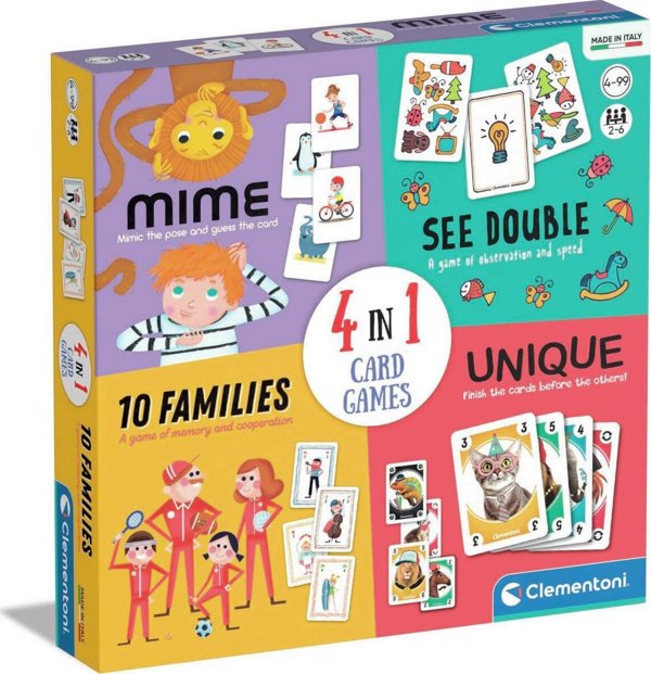 Clementoni BOARD GAME 4IN1 CARD GAMES 50831