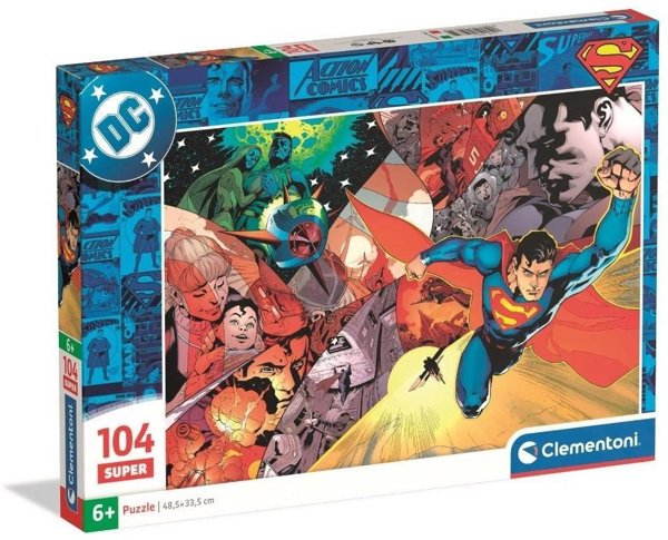 Clementoni Παζλ Super Color Superman 104 Κομμάτια 25075