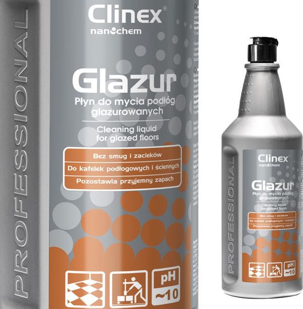 Clinex Glazur Υγρό Καθαρισμού για Πλακάκια, Δάπεδα και Πέτρα, 1L