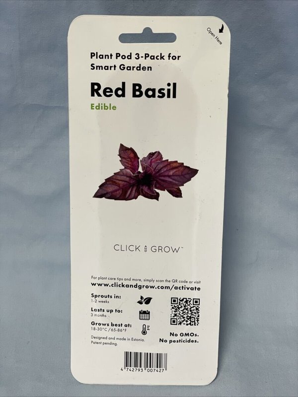 Click And Grow Click & Grow Smart Garden refill Red Basil 3pcs