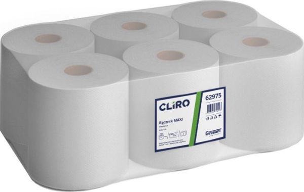 Cliro Χαρτί Κουζίνας Maxi, 2-Στρώσεων, Ανακυκλωμένο, 6 Ρολά, 75% Λευκότητα