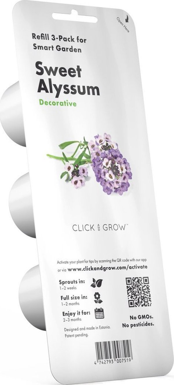 Click And Grow Click & Grow Smart Garden refill Sweet Alyssum 3pcs
