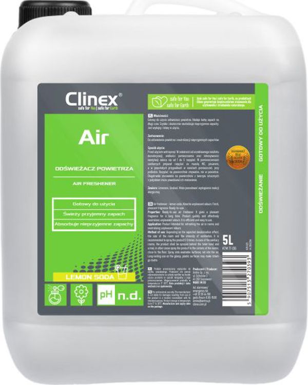 Clinex Air Αποσμητικό Χώρου Lemon Soda, Επαγγελματικό Spray Επιφανειών, 5L