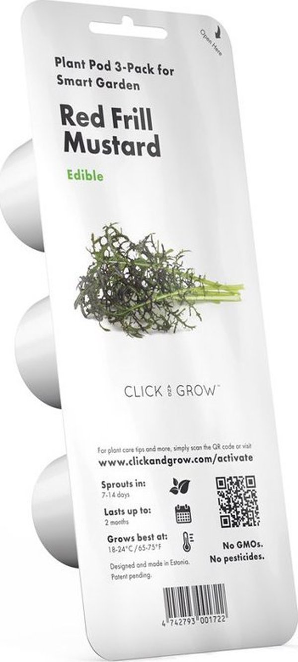 Click And Grow Click & Grow Smart Garden refill Red Frill Mustard 3pcs