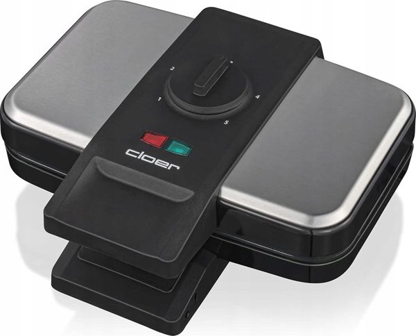 Cloer Cloer Brussels waffle iron 1459 c2 heavy (stainless steel/black, 1,000 watts)