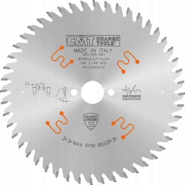 CMT Δίσκος κοπής ξύλου CMT 285.760.48H 160x20mm