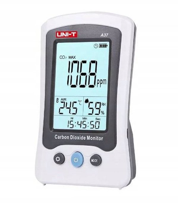 Μετρητής CO2 για εσωτερικούς χώρους, 400-5000ppm| υγρασία 0-99%, -10 έως 50°C, UNI-T