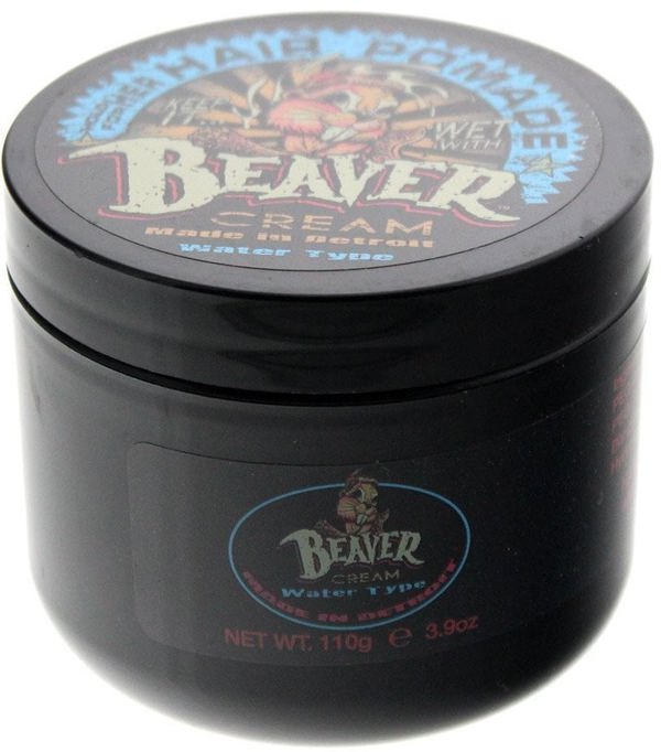 Cock Grease, Beaver Cream Water Type, Hair Styling Pomade, Shine Finish, Light To Medium Hold, 110 g For Women