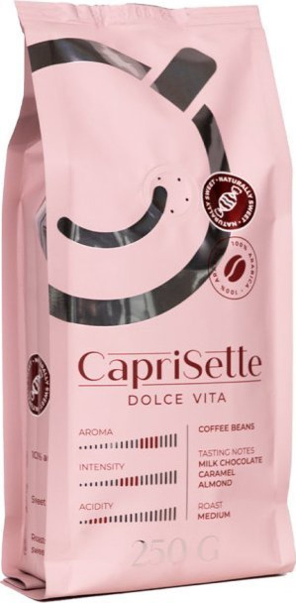 Κόκκοι καφέ Caprisette Dolce Vita, 250 g