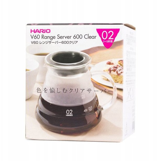 Κανάτα καφέ Hario Range Server V60-02, 600 ml