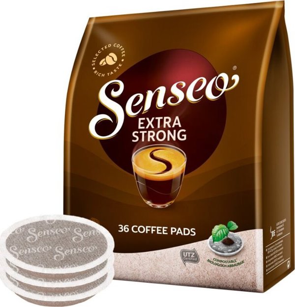 Επιθέματα καφέ Jacobs Douwe Egberts SENSEO(r) EXTRA STRONG, 36 τεμ.