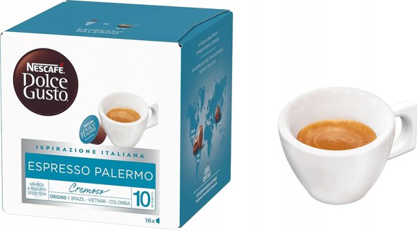 Κάψουλες καφέ NESCAFE(r) Dolce Gusto(r) Παλέρμο, 16 τεμ.