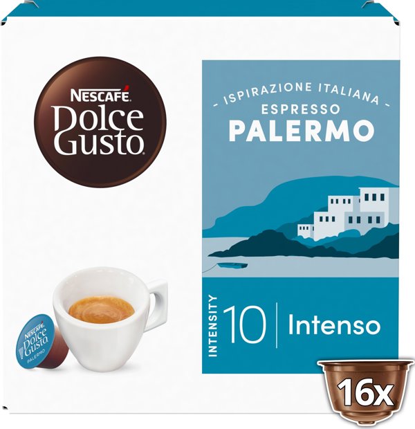 Κάψουλες καφέ NESCAFE(r) Dolce Gusto(r) Παλέρμο, 16 τεμ.