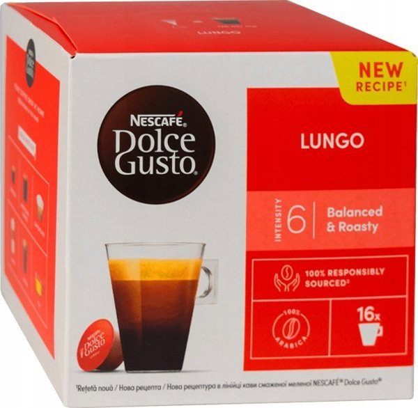 Κάψουλες καφέ NESCAFE(r) Dolce Gusto(r) Lungo, 16 τεμ.