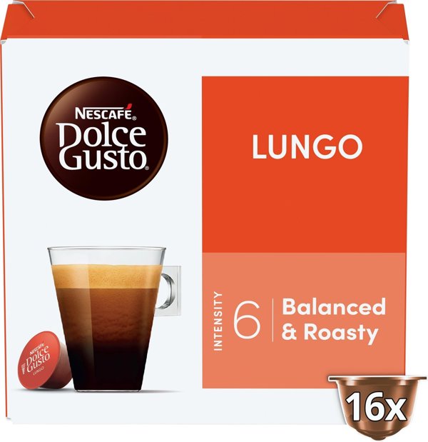 Κάψουλες καφέ NESCAFE(r) Dolce Gusto(r) Lungo, 16 τεμ.