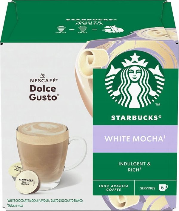 Κάψουλες καφέ συμβατές με NESCAFE(r) Dolce Gusto(r) Starbucks Latte Macchiato, 6 + 6 τεμ.