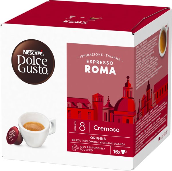 Κάψουλες καφέ NESCAFE(r) Dolce Gusto(r) Roma, 16 τεμ.