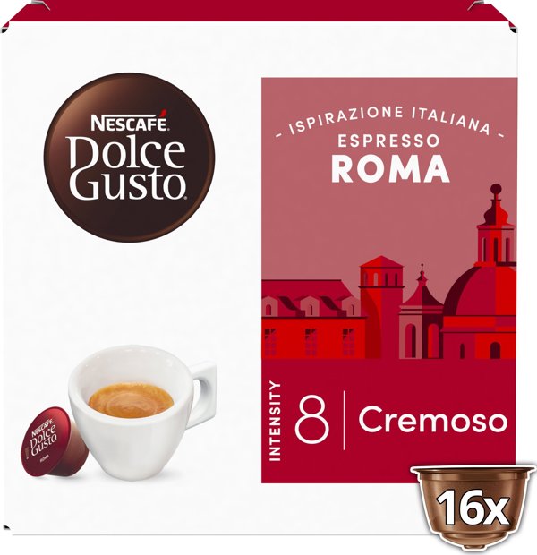 Κάψουλες καφέ NESCAFE(r) Dolce Gusto(r) Roma, 16 τεμ.