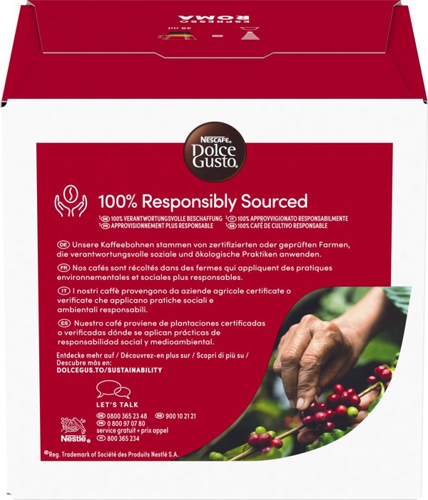 Κάψουλες καφέ NESCAFE(r) Dolce Gusto(r) Roma, 16 τεμ.