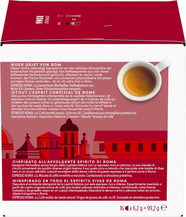 Κάψουλες καφέ NESCAFE(r) Dolce Gusto(r) Roma, 16 τεμ.
