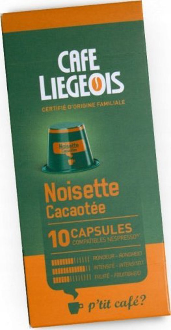 Κάψουλες καφέ συμβατές με Nespresso(r) Charles Liegeois Noisette, 10 τεμ.