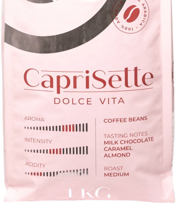 Κόκκοι καφέ Caprisette Dolce Vita, 1 kg