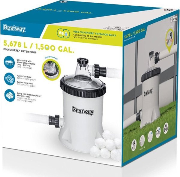 Αντλία άμμου για πισίνα Bestway Απόδοση 5678 l/h 58870 EDUKAMP