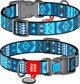 Collar WAU DOG ΛΟΥΡΙ ΝΑΪΛΟΝ ΜΕ QR ΕΤΙΚΕΤΑ 15mm/25-35cm ETNO ΜΠΛΕ