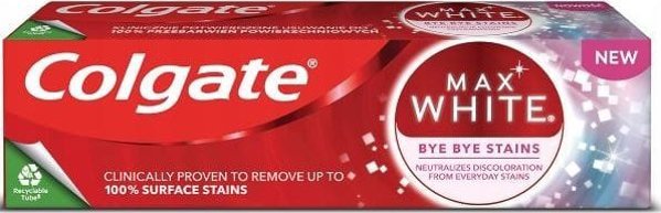 Colgate COL JU PASTA  75ml Max White Bye Bye Stains