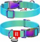 Collar WAU DOG ΠΕΡΙΛΑΙΜΙΟ ΑΝΑΚΥΚΛΩΜΕΝΟ ΔΙΑΒΑΘΜΙΣΗΣ M 2,0/28-40cm ΝΑΪΛΟΝ ΜΠΛΕ