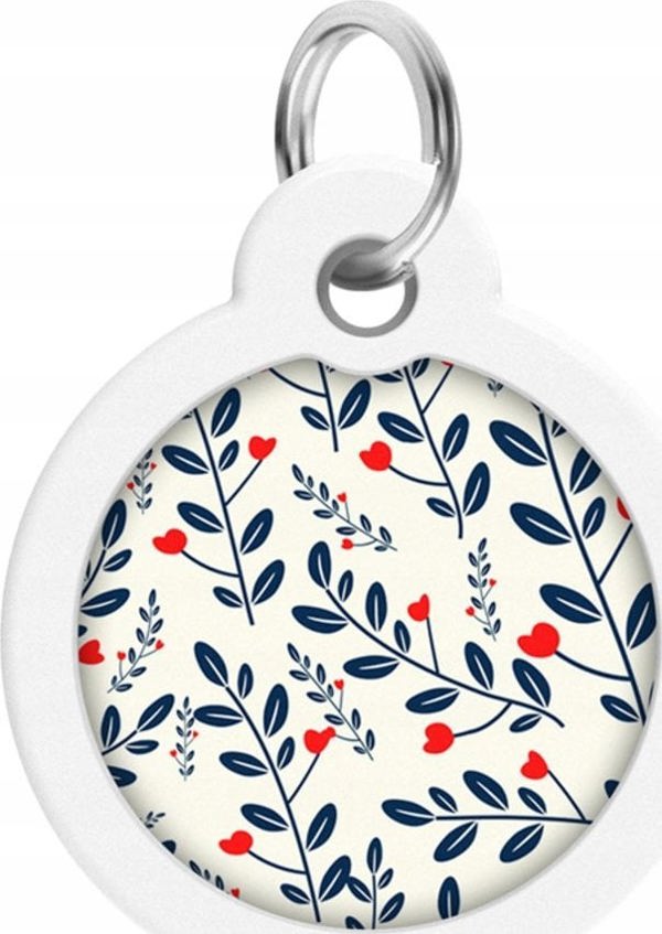 Collar WAU DOG SMART ID ΤΑΥΤΟΤΗΤΑ ΚΥΚΛΟΣ διάμ. 30mm ΜΟΤΙΒΟ ΦΥΤΙΚΟ