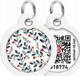 Collar WAU DOG SMART ID ΤΑΥΤΟΤΗΤΑ ΚΥΚΛΟΣ διάμ. 30mm ΜΟΤΙΒΟ ΦΥΤΙΚΟ