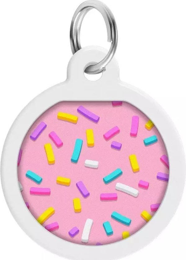 Collar WAUDOG Smart Ταυτότητα Σκύλου Κύκλος Marshmallow 25mm