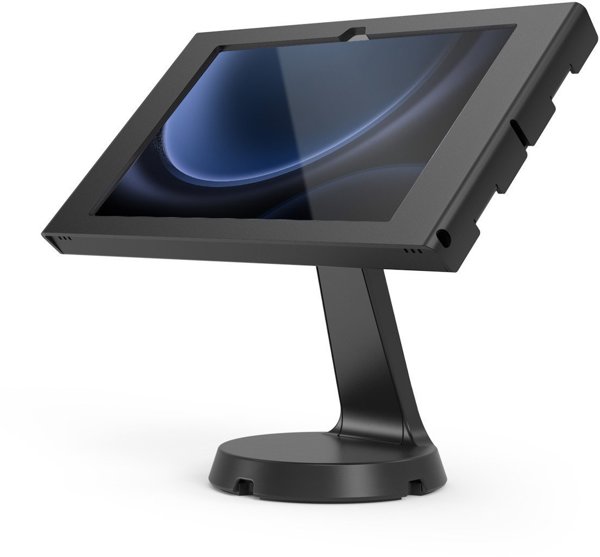 Compulocks Galaxy Tab S9/S9FE 10.9" Apex Enclosure Mast Counter Stand - Κιτ στερέωσης (περίβλημα, βάση ιστού) - για tablet - κλειδωμένο - μεταλλικό πλαίσιο - μαύρο - μέγεθος οθόνης: 27.7 cm (10.9") - πάγκος - για Samsung Galaxy Tab S9, Tab S9 FE