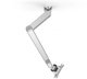 Compulocks Galaxy Tab A8 10.5" Space Enclosure Articulating Arm Mount - Befestigungskit (VESA-Adapter, Gehause, Gelenkarm, Tischmontage) - einstellbarer Arm - fur Tablett - verriegelbar - hochwertiges Aluminium - Schwarz, Silber - Bildschirmgrosse: 2