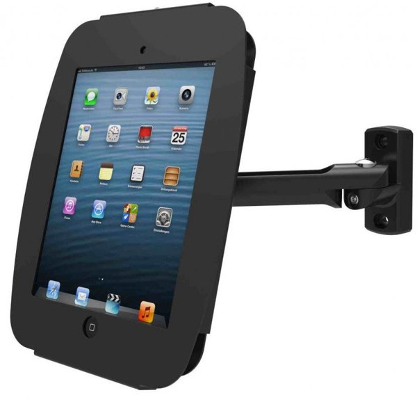Compulocks iPad Pro 12.9" (3-6η Γενιά) Space Enclosure Swing Wall Mount Μαύρο, 32.8 εκ. (12.9"), iPad Pro 12.9 (3η Γενιά), Μαύρο, Αλουμίνιο, Στρογγυλό κλειδί, 2 τεμ.