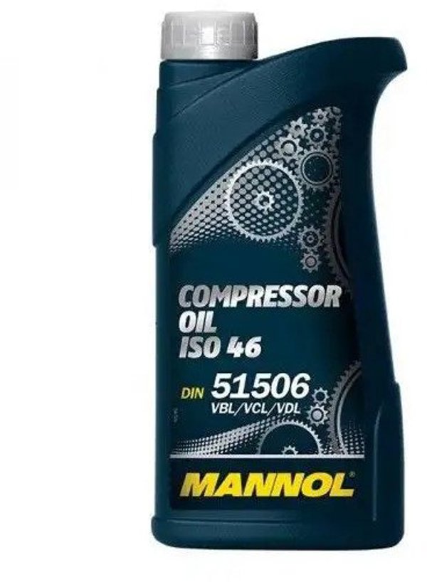 Mannol Λάδι Συμπιεστή Compressor ISO 46, Λιπαντικό Υψηλής Απόδοσης, 1L