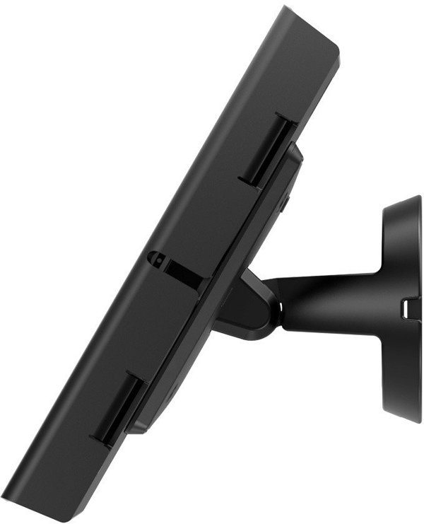 Compulocks Swell iPad 10th-11th (A16) Gen Swell Enclosure Bow Tilting Wall Mount Black - Κιτ στερέωσης (περίβλημα) - εκτεθειμένη εμπρόσθια/οπίσθια κάμερα και αισθητήρες - για tablet - κλίση - κλειδωμένο - αλουμίνιο - μαύρο - τοποθέτηση σε τοίχο - για Appl
