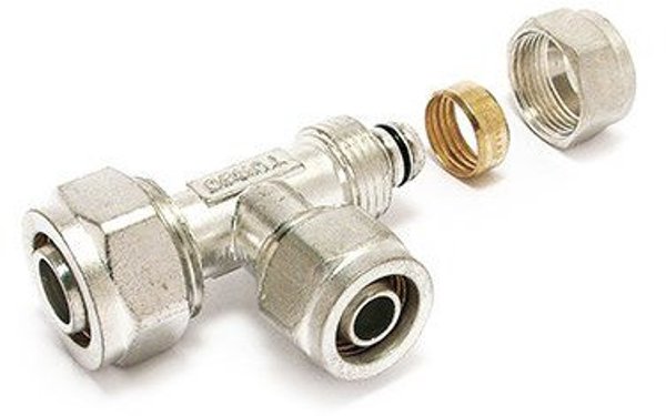 Comap TurboSKIN Σύνδεσμος Συμπίεσης Βιδωτός, Κόκκινος, 26-20-20mm
