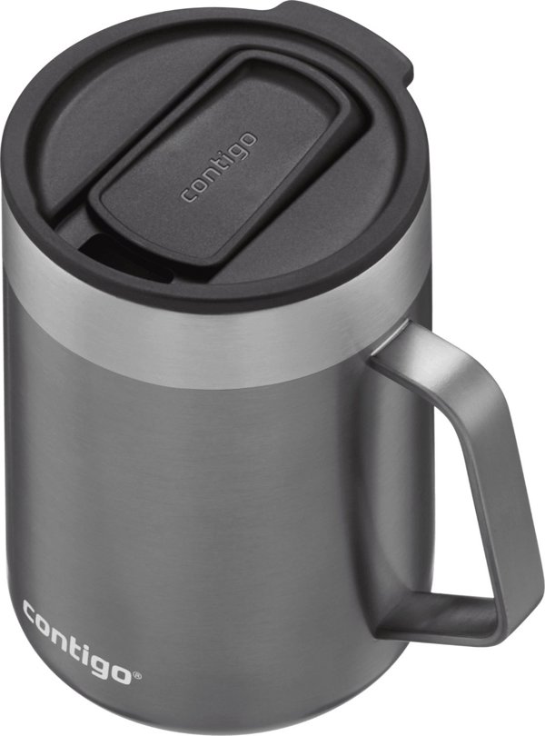 Contigo Streeterville Θερμική Κούπα Γραφείου 420ml Ανοξείδωτη Γκρι (Sake)